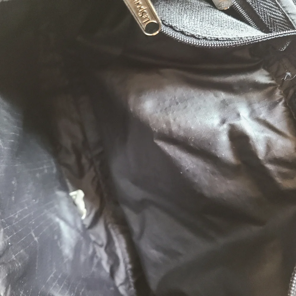 vintage 1980s lesportsac every day crossbody bag black made in USA - Picture 6 of 7